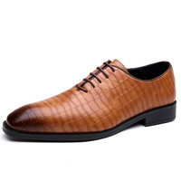 Nouveautés Chaussures en cuir à motif serpent Chaussures habillées très vendues pour hommes