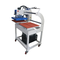 Presse à chaud hydraulique automatique double station 50x50cm et 60x60cm pour l'impression sur tissus, vêtements et textiles