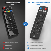 Control Remoto Inteligente IR de 30 Teclas con Código Fijo para TV, Funda de Silicona, Aprendizaje BLE y RF433, Control Remoto OEM Personalizado Premium