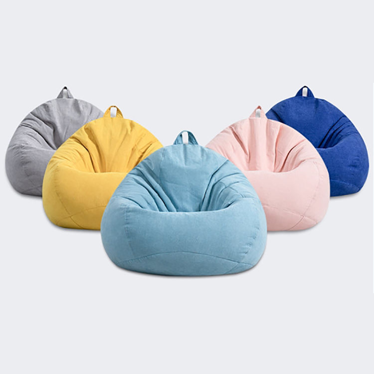 Round Puff Chair Modern Waterproof Storage Design
