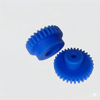 Roues en nylon, personnalisation disponible pour engrenages cylindriques en plastique, roues et poulies de distribution.