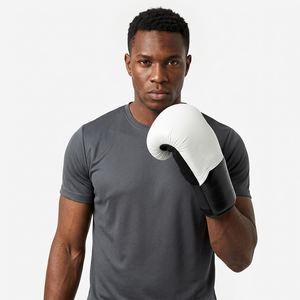 Gants de boxe MMA en cuir sur mesure, sangle de poignet réglable, imperméables, respirants, pour entraînement professionnel, utilisation en combat, CUIR DE VACHE - Product Image 1