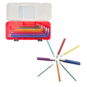 Allen Wrench Set Hex Key 9PCS L Key Hexagonal Wrench <b>Chrome</b> Vanadium Steel with Storage Case for Home Garage Workshop Tool - Product Image 5