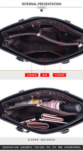 Bolsos de Oficina de PU con Patrón de Cocodrilo, Bolsos de Mano para Mujer, de Alta Calidad, de Lujo, Gran Capacidad, Bolsos de Mano para Oficina - Product Image 6