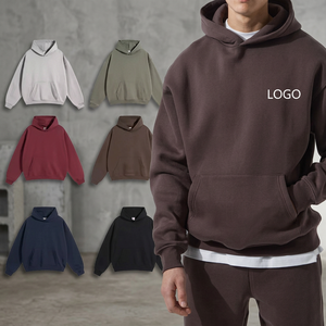 Sudadera con Capucha de Algodón y Forro Polar para Hombre, Estampada, Casual, con Bolsillo Frontal, Corte Holgado, para Invierno - Product Image 3