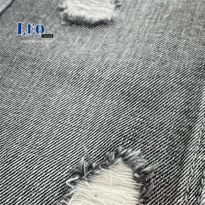 OEM ODM Fashion Style Stock Twill Dyed Black Dark Light Blue 100% Cotton Custom Raw <strong>Fabrics</strong> Denim Rolls of Denim <strong>Fabric</strong> - Product Image 2
