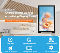 HDFocus 250 Nits kecil 10.1 inci 15.6 inci layar sentuh interaktif layar kios Menu pemutar iklan Digital Lcd papan tanda Digital