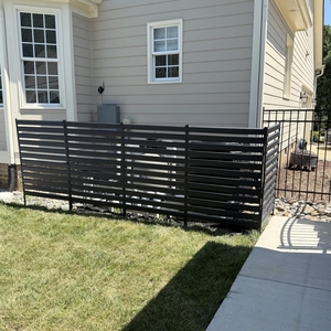 Panel de valla DE PANTALLA DE PRIVACIDAD DE Metal para exteriores, Kit de cubierta de CA sin excavación para equipo de piscina de cubo de basura, Partición de barrera de jardín - Product Image 3