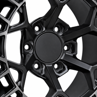 Jantes en alliage d'aluminium AL 17 pouces Flow Form pour tout-terrain 6x139.7 6*114.3 Noir mat pour Bronco Wrangler Raptor Land Cruiser
