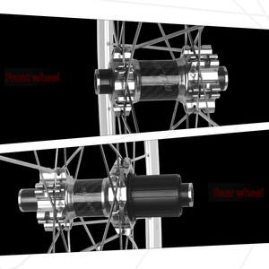 RUJIXU 700C Ruote Bici da <span class=keywords><strong>Corsa</strong></span> Argento con Freno a Disco, Altezza 30mm, Raggi Piatti a Trazione Diretta, in Lega di Alluminio, per <span class=keywords><strong>Copertoncino</strong></span> - Product Image 4