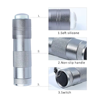 Lampe de séchage portable pour nail art, tampon en silicone effet gelée, lampe LED UV à séchage rapide pour vernis à ongles avec écran d'affichage, manucure