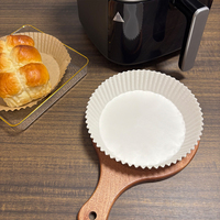 Papier rond pour friteuse à air, sans cire, lisse, anti-taches, pour emballage alimentaire, idéal pour la cuisson des steaks