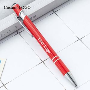 Bolígrafo con Logotipo Personalizado de Fábrica Directa, con Revestimiento Suave al Tacto y Punta Metálica, Bolígrafos Promocionales al por Mayor - Product Image 1