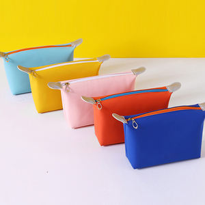 Taşınabilir su geçirmez Pu deri fermuar kapatma makyaj çantası kılıfı seyahat makyaj çantası organizatör - Product Image 2