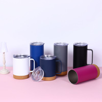 Gobelets isothermes à double paroi en acier inoxydable pour le camping et les cadeaux d'affaires - Vente en gros avec couvercle transparent