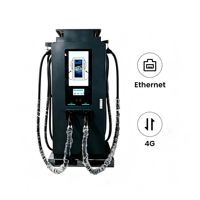 Nueva Estación de Carga para Vehículos Eléctricos Iocharger, Comercial, de Corriente Continua, 60kW-320kW, Interfaz CCS2, Pantalla Publicitaria, Protección IP54, CE