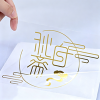 Étiquettes autocollantes transparentes en PVC personnalisées pour aliments et boissons, avec logo privé, impression imperméable