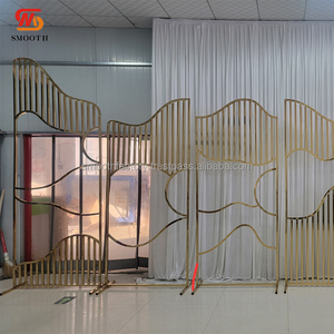 Customized Detachable <b>Gold</b> Wedding Metal Arch Modern Style SMOOTH Iron Backdrop for Events and <b>Parties</b> New Arrival <b>Decorations</b> - Product Image 2
