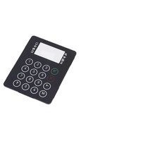 Deson Boîtier en plastique pour PC avec impression de forme personnalisée Panneau avant Film de superposition graphique d'impression de feuilles de polycarbonate rouge Clavier