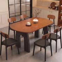 Table à manger ronde en bois massif de style mi-siècle, style français rétro, extensible pour petits espaces, subvention gouvernementale disponible