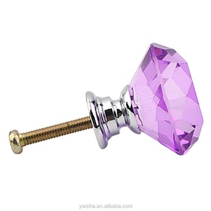 مقابض خزائن زجاجية كريستالية على شكل الماس، 10 قطع، 30 ملم، تصميم إبداعي وراقي - Product Image 2