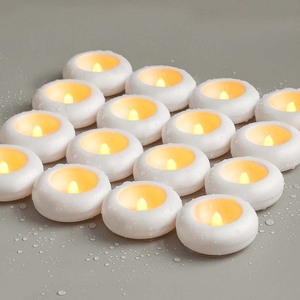 Flameless nổi <span class=keywords><strong>LED</strong></span> nhựa nến không thấm nước trà ánh sáng cho phòng tắm lãng mạn bên Hàng Mã tealight hiệu ứng nhấp nháy - Product Image 2