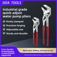 Pince à eau à réglage rapide de qualité industrielle pour le dropshipping transfrontalier, à grande ouverture, 7 pouces/10 pouces, en chrome-vanadium