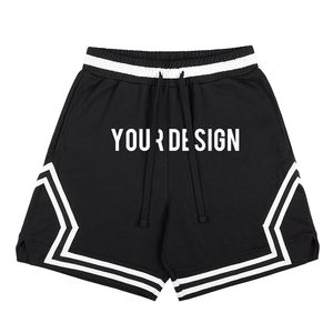 กางเกงขาสั้นเล่นบาสเก็ตบอลสำหรับผู้ชายกางเกงขาสั้นเล่นบาสเก็ตบอลผ้าคอตตอนผ้าเกล็ดปลาสไตล์สตรีทแวร์สไตล์วินเทจแบบกำหนดได้เองใส่ได้ทั้งชายและหญิง - Product Image 2