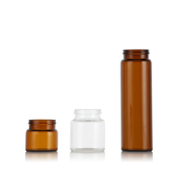Botol Kaca Pompa Kosong Bentuk Silinder Kemasan Custom 5ml 10ml 30ml