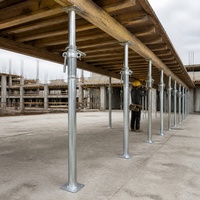 Poteau de soutènement en acier galvanisé à chaud avec tête fourche 3,2-6,0 m pour le support de coffrage de pont et de pontage – Projet de travaux
