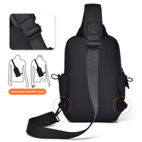 Promotion Personnalisée ODM/OEM Imperméable Multifonction Mode Grande Capacité Nouveau Sac Poitrine Décontracté Tendance Affaires Haute Qualité pour Hommes
