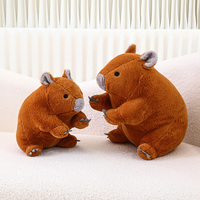 Sac à dos en peluche Capybara très populaire, jouet en peluche cochon d'eau mignon et gras, animal en peluche Capybara