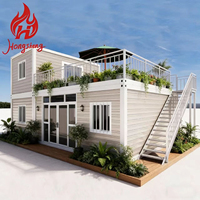 Maison préfabriquée pliable à prix abordable, petite maison à 2 étages, prête à l'emploi, mini-villa de luxe modulaire avec chambre à coucher