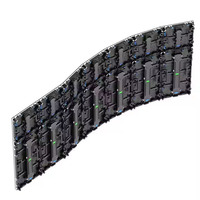 Pantalla LED Curva Flexible para Interiores/Exteriores P1.86 P2 P2.5 P3 P4, Panel LED de 320X160mm a Todo Color, Pantalla LED Cilíndrica para Publicidad