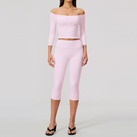 Conjunto Deportivo Personalizado para Mujer, Transpirable, de Secado Rápido, Leggings de Yoga de Cintura Alta, Sujetador Deportivo, Pantalones Cortos, Conjunto de 2 Piezas para Gimnasio y Fitness