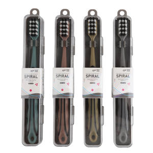 แปรงสีฟันห่าวฉีเหลียงผิน บรรจุภัณฑ์แยกชิ้น ขนแปรงนุ่มปานกลาง พร้อมขนแปรงแบบเกลียวและขนแปรงแบบสูง/ต่ำ สำหรับใช้ในบ้าน ดูแลเหงือก ทำความสะอาด - Product Image 4