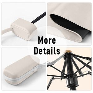New Mini 5 Folding Flat Handle Umbrella Pocket Size Anti Uv Protection Compact <b>Small</b> Umbrellas for Rain - Product Image 6