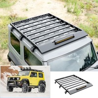 Supports de toit de voiture en aluminium LUMA à 2 portes 19-24 avec accessoires d'éclairage en acier compatibles Suzuki Jimny Sierra JB64 JB74 4ème génération