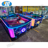 Machine de jeu d'arcade de hockey sur air d'intérieur, à monnayeur, pour parcs d'attractions, pour gagner de l'argent, à vendre