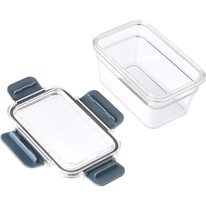 Fiambrera a prueba de fugas Productos secos Ingredientes frescos Escuela o trabajo Microondas Contenedores de plástico para almacenamiento de alimentos con tapa de bloqueo transparente - Product Image 2