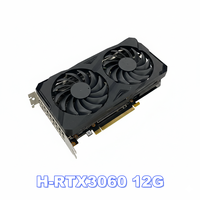Carte graphique de jeu RTX 3060 12 Go GDDR6 à double ventilateur, prête à être expédiée directement de l'usine, pour ordinateur de bureau et station de travail