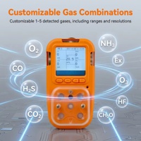 Analyseur de gaz personnel HRP 3-en-1 avec écran LCD, pompe intégrée, batterie rechargeable pour la détection de gaz combustibles CO, O2, H2S