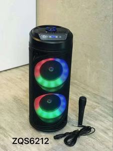 ลำโพงบลูทูธไร้สาย ZQS6212 รุ่นใหม่ พร้อมไฟ LED วูฟเฟอร์คู่ขนาด 10 นิ้ว พกพาสะดวก เหมาะสำหรับงานปาร์ตี้ดิสโก้ - Product Image 5