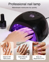 Lampe à ongles UV LED à séchage rapide pour usage domestique avec logo personnalisé, rechargeable, portable, machine à sécher les ongles UV