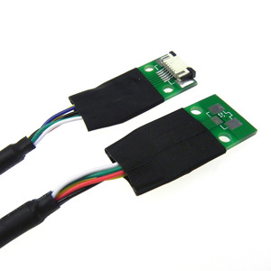 JAE FI-RE51 Platte LVDS-kabel 0,5 mm pitch 51-pins afgeschermde LCD-scherm micro coaxiale kabelboom voor automotive touchscreen monitor - Product Image 4