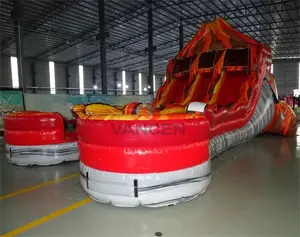 Good Design Inflatable Slide Combo Bouncy House And Tropical Marble Double Lane Inflatable Water Slide On Sale