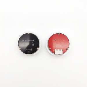 Bouton de porte d'ascenseur BR32 avec braille, design moderne avec lumières rouges, bleues et blanches pour usage hôtelier - Product Image 2