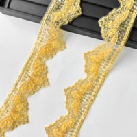 Ruban de garniture en dentelle brodée perlée fleur festonnée Organza bord Guipure dentelle coupe pour bricolage couture, artisanat