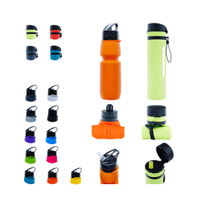 Bouteilles d'eau pliables en silicone sans BPA, légères, réutilisables, étanches, pour le sport et les voyages - Product Image 4