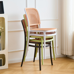 Khung màu đen nâu ghế PE mây ra cửa ghế monoblock rắn nhựa mía đám cưới ăn ghế tại Trung Quốc - Product Image 3